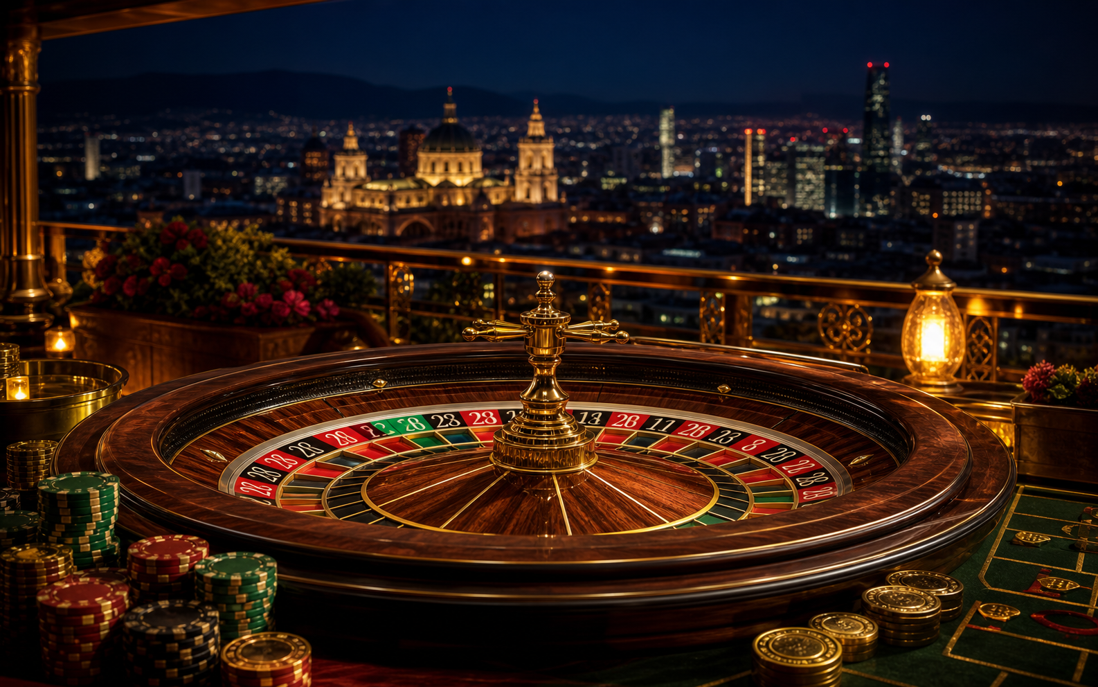 Ruleta Noche Dorada en oro888 para casino en vivo móvil